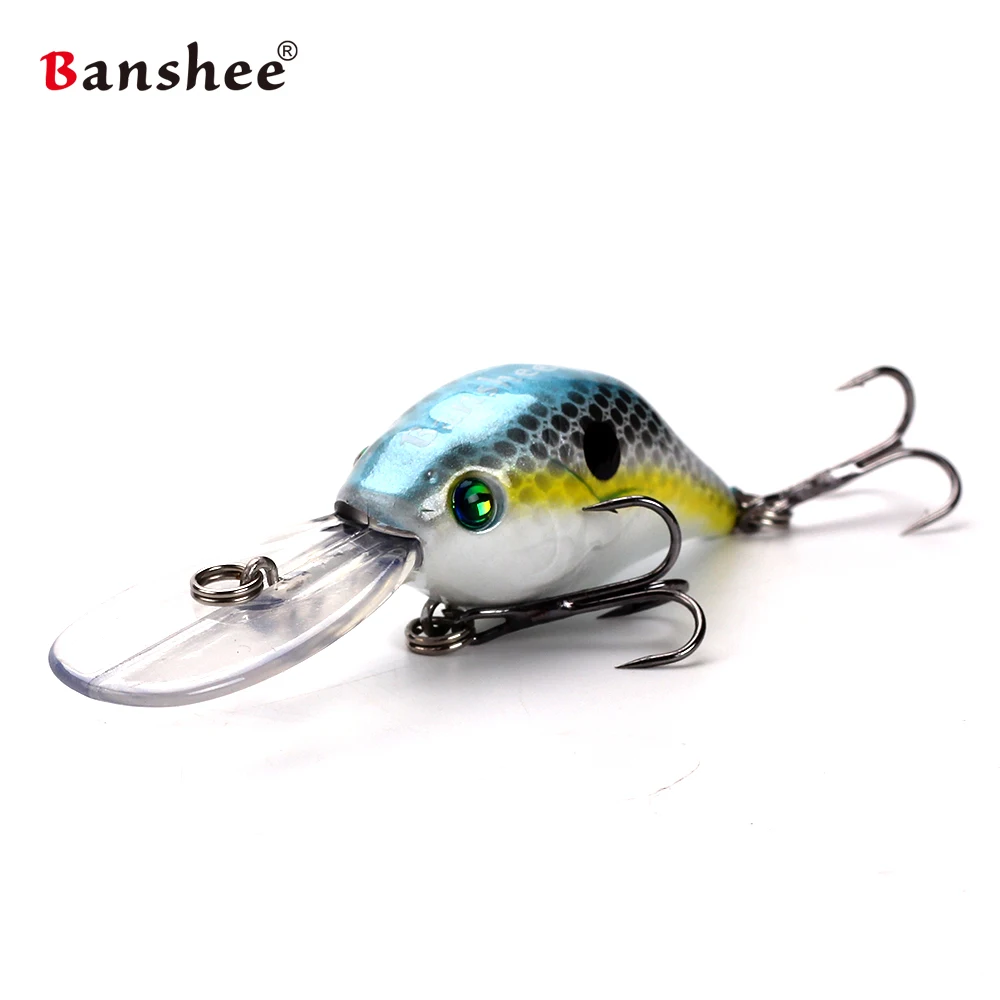 Banshee-Juego de señuelos Wobbler de 50mm y 10g, cebos de pesca para curricán, señuelo de Lucio, sonajero, buceo profundo, Crankbait Pulse Dive, 6 uds. - imagen 3