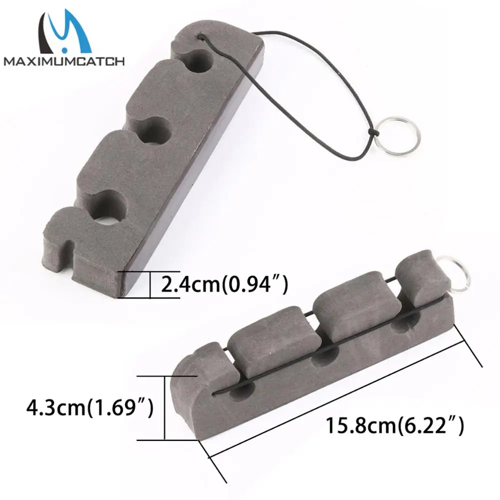 Soporte magnético para caña de pescar Maximumcatch, soporte portátil, material de espuma o bambú, soporte para caña de pescar con mosca, 2 piezas - imagen 3