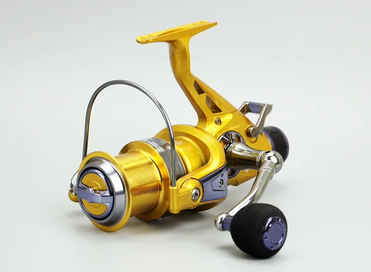 Carrete de aparejos de pesca, rueda de freno frontal y trasera KM50/60, cabeza de Metal, caña oceánica, carretes de fundición para carpa, 10 + 1BB - imagen 2