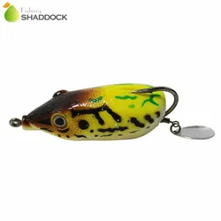 Señuelo rana blanda topwater para lubina – colores mixtos, realista
