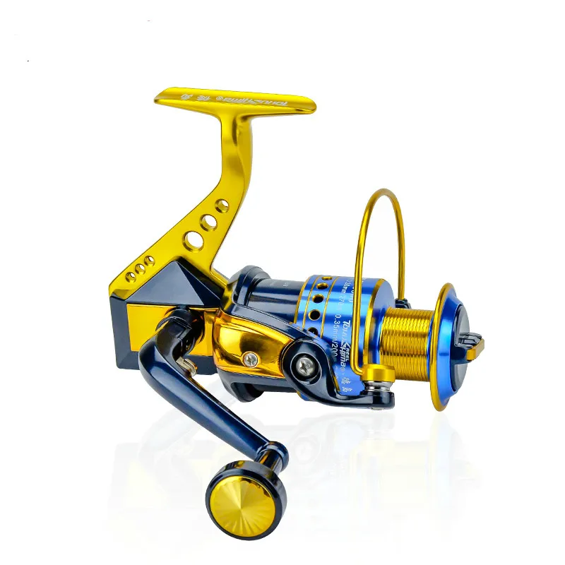 Rueda giratoria serie 1000-7000, 11 + 1/9 + 1/10 + 2 rodamientos de bolas, carrete de pesca de Metal, 15Kg de potencia de arrastre, bobina de pesca en roca oceánica - imagen 2