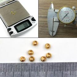 MNFT Cuentas Tungsteno 3,4 mm Ninfa Dorada – Atar Moscas