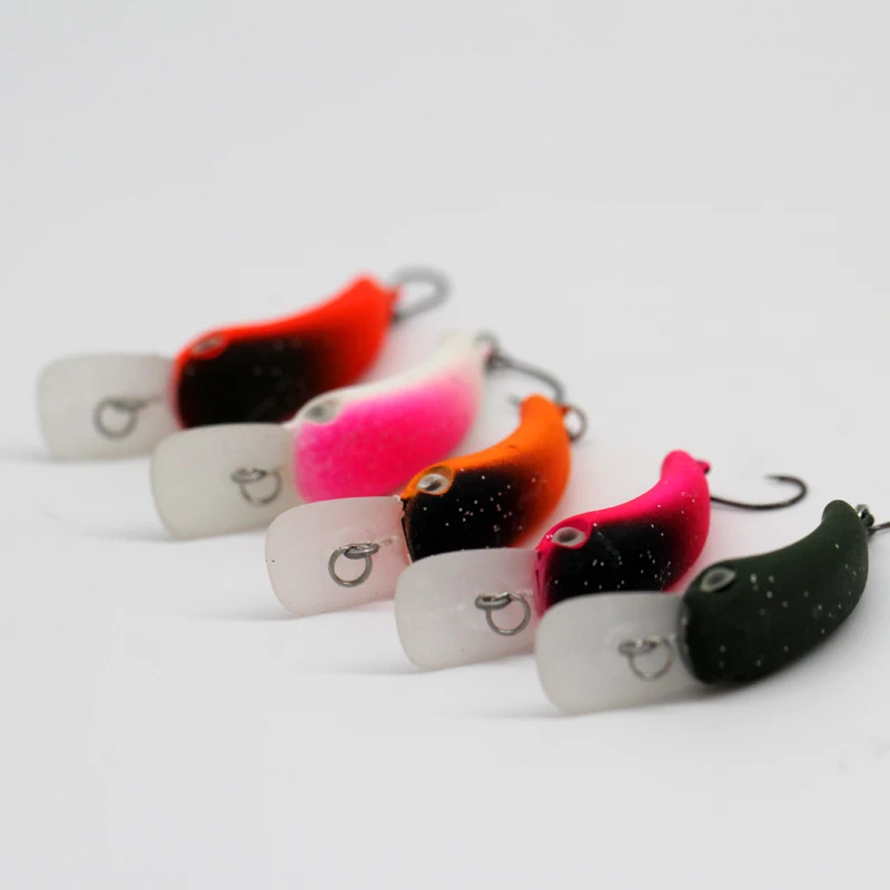 Mini pececillo de pesca, plantillas de un solo anzuelo, 3,7 cm/1,5g, anillo conector reforzado, señuelo duro Artificial, 1 pieza en oferta - imagen 3