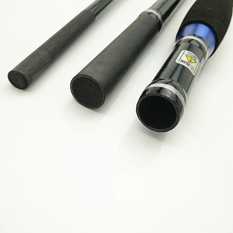 1,8/2,1/2,4 m 7 pies XH caña de pescar de carbono duro para barco Jigging caña de pescar pesada de mar 3 secciones caña de surf rápida resistente - imagen 5
