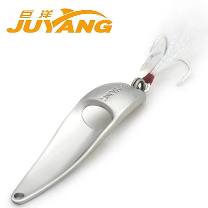JUYANG-señuelos de pesca con cuchara de Metal, 5g, 10g, 15g, 20g, cebos duros de invierno, Material metálico, aparejos de pesca - imagen 4