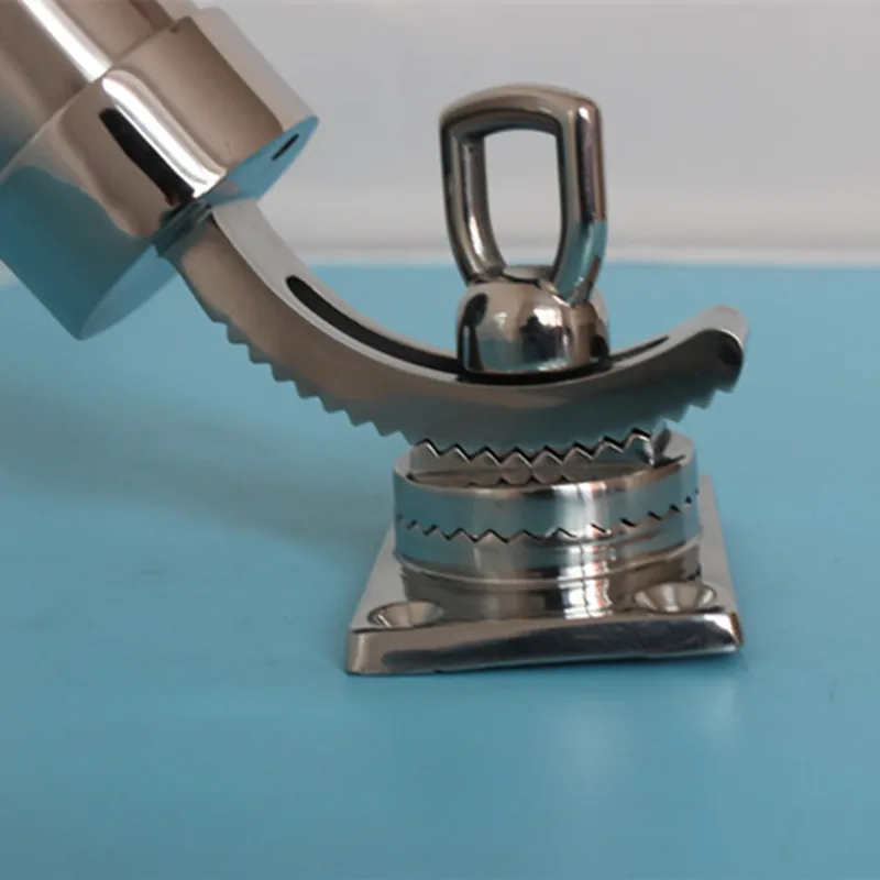 Un par de soportes para caña de pescar en ángulo 360, montaje en cubierta, soportes para caña de pescar ajustables y extraíbles de acero inoxidable 316 - imagen 4