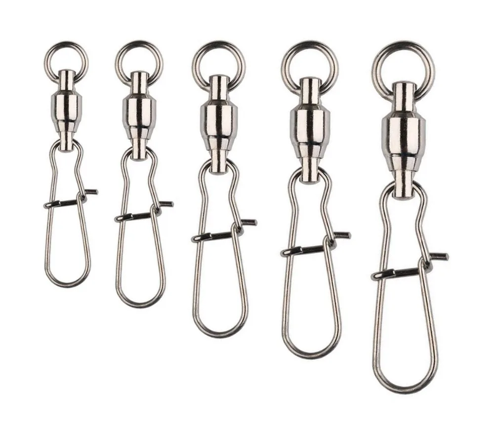 JSM-rodamientos giratorios de pesca de alta resistencia, Conector de anzuelos de pesca, 20 Uds. - imagen 2