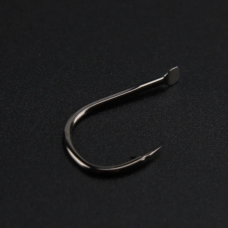 Anzuelo de pesca de acero con alto contenido de carbono, accesorio de pesca con púas 1 #-12 #, forma de punta Triangular, anzuelo de cebo, río, 500 Uds. - imagen 4