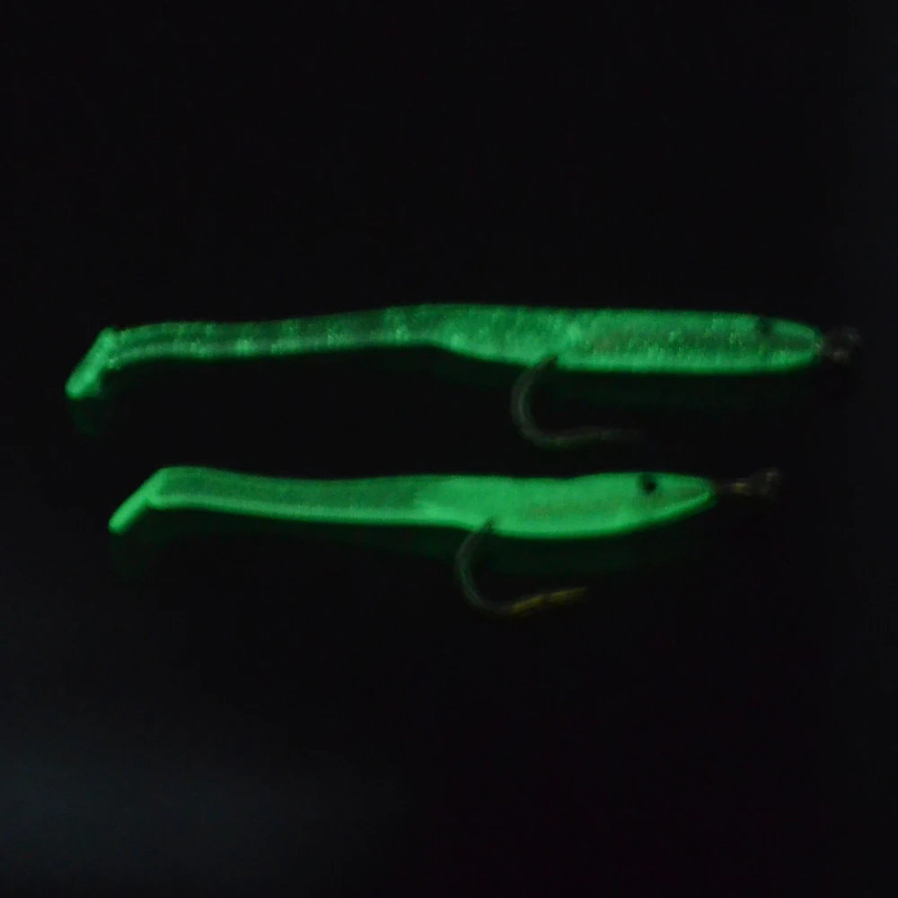 MNFT-señuelo luminoso de Anguila, cebos blandos con gancho, 6,8 cm, 1g o 5,6 cm, 0,5g, cebo Artificial para pesca de peces pequeños, 12 unidades - imagen 5