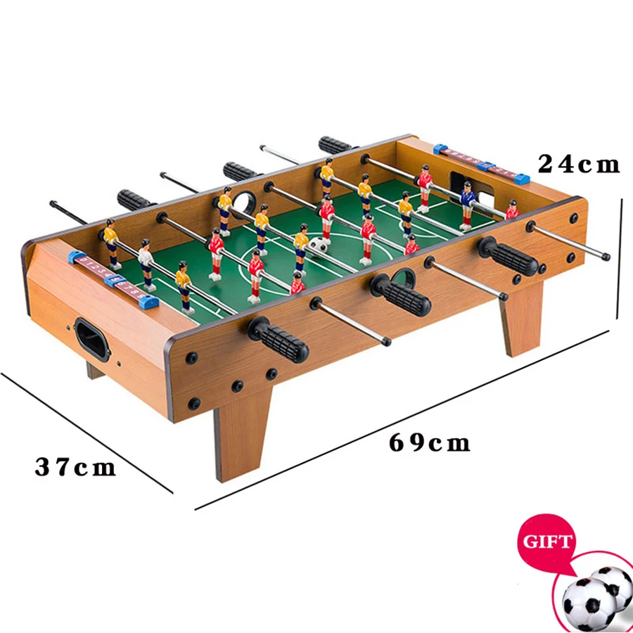 Mesa de Futbolín de madera para niños, máquina de fútbol, juguete doble para regalo de Navidad, entretenimiento para adultos, Bar, mesa de juegos, 69CM - imagen 5