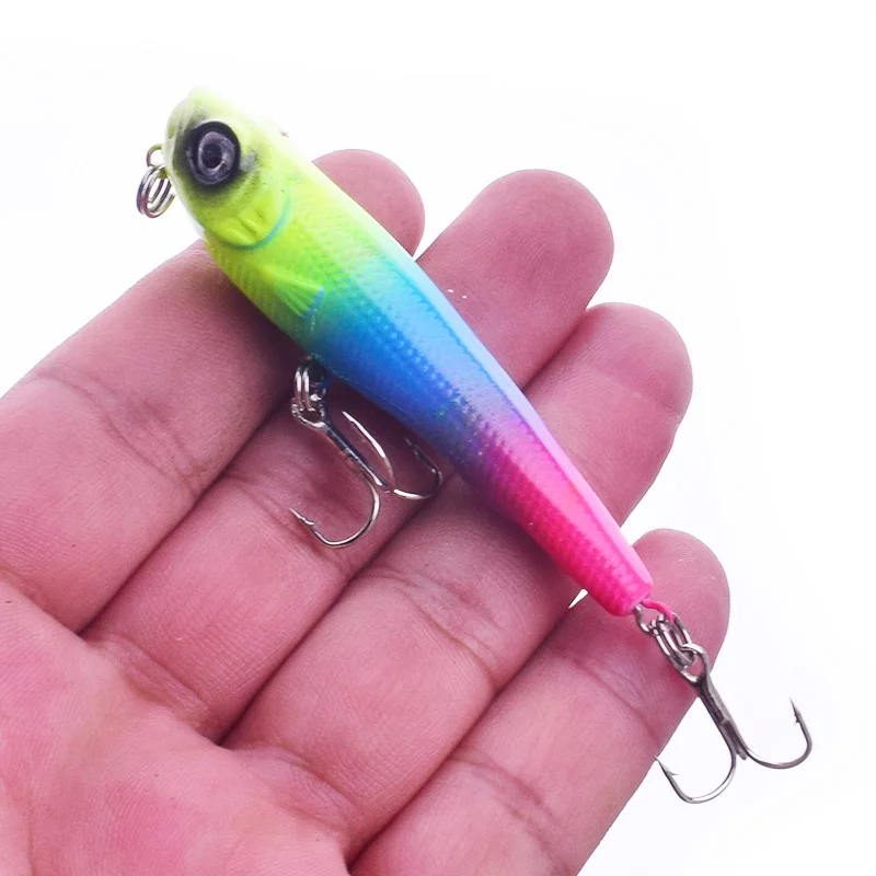 Señuelo de Pesca de lápiz, 55mm, 8,2g, Topwater, flotante, Wobbler, cebo duro Artificial, Crankbait, Pesca de Minnows, aparejos de Pesca, 1 ud. - imagen 4