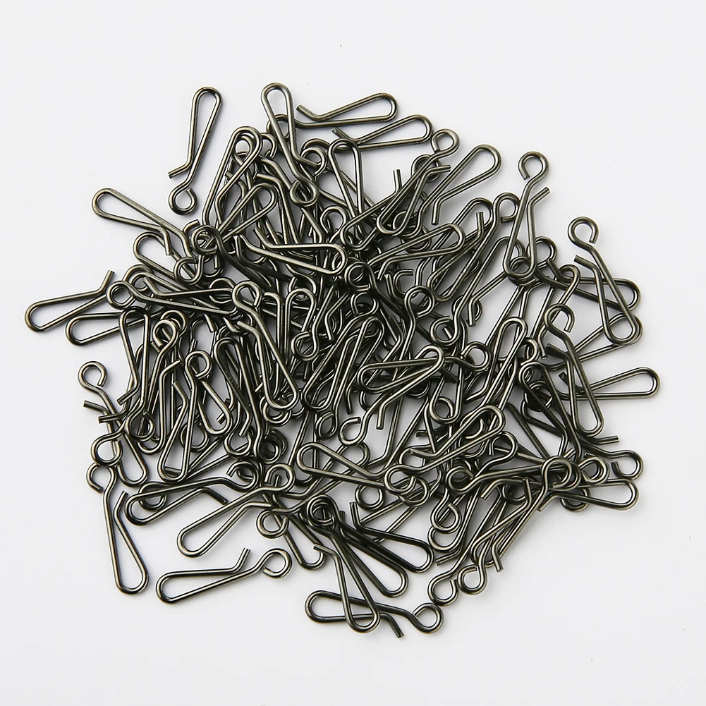 Caja de aparejos de pesca colgantes, herramientas de pesca, gancho, anillo de señuelo, 100 Uds. - imagen 4