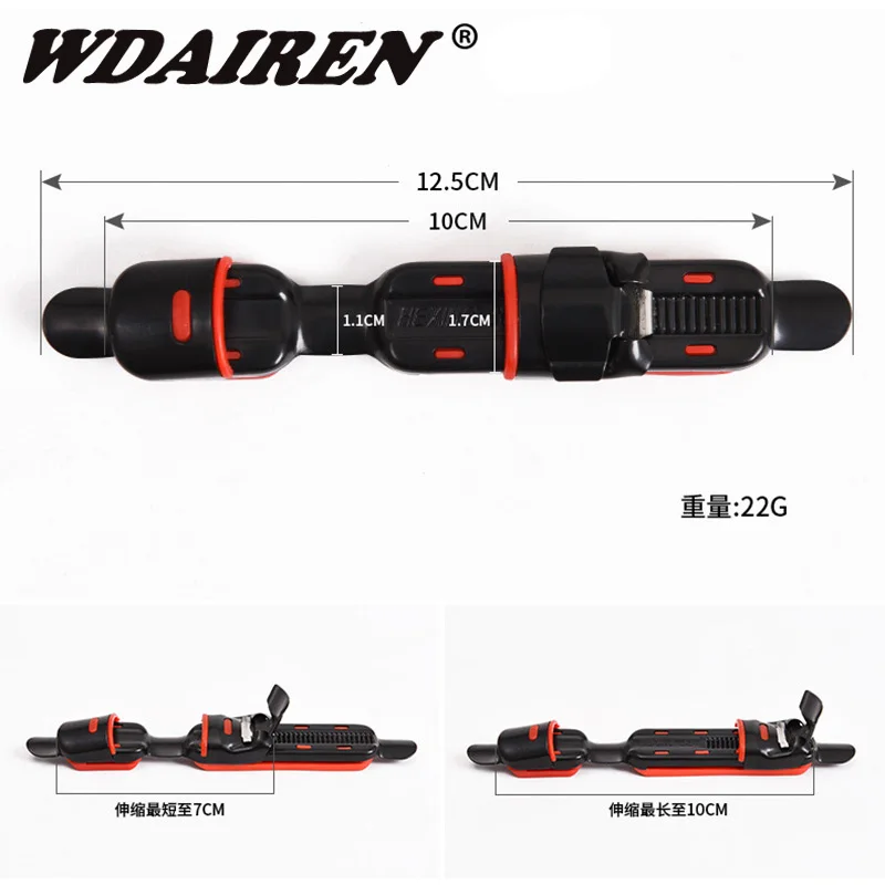 Cubierta de asiento de carrete de Metal, Clip de caña de pescar, carrete de rueda ajustado, cojín de goma, herramientas, soporte de accesorios, aparejos de Pesca de roca, 1 ud. - imagen 2