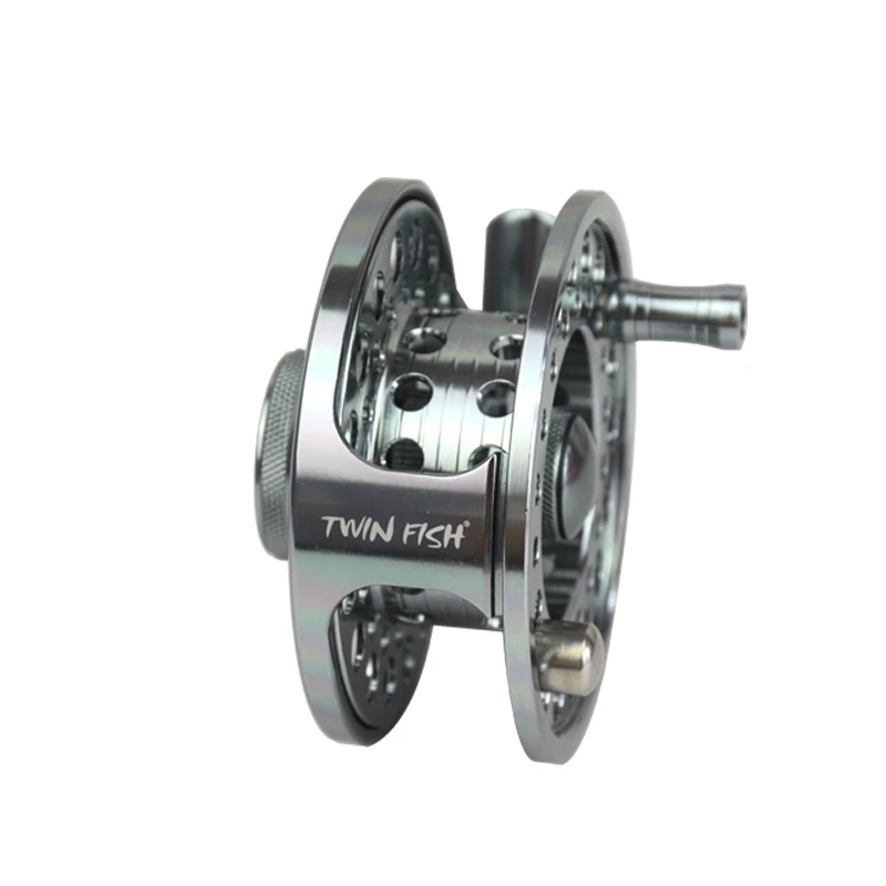 Carrete de mosca aluminio CNC gran arbor para trucha - imagen 5