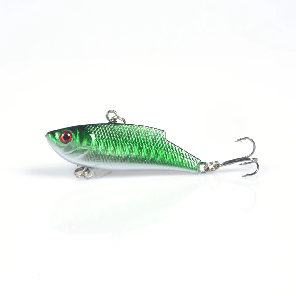 Señuelos artificiales de pesca con vibración, señuelo duro de mimbre, ganchos 6 1 Uds.