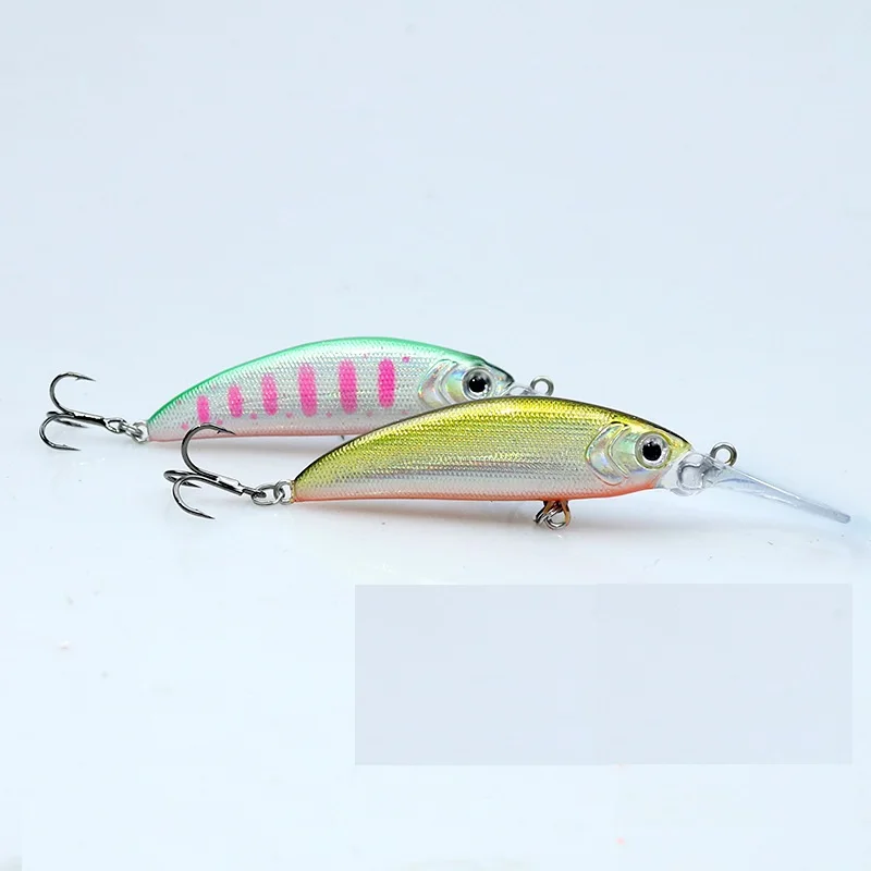 Mini Señuelos de Pesca de 6,2g y 72mm, aparejos Crankbait con anzuelos triples, aparejos de pesca de carpa