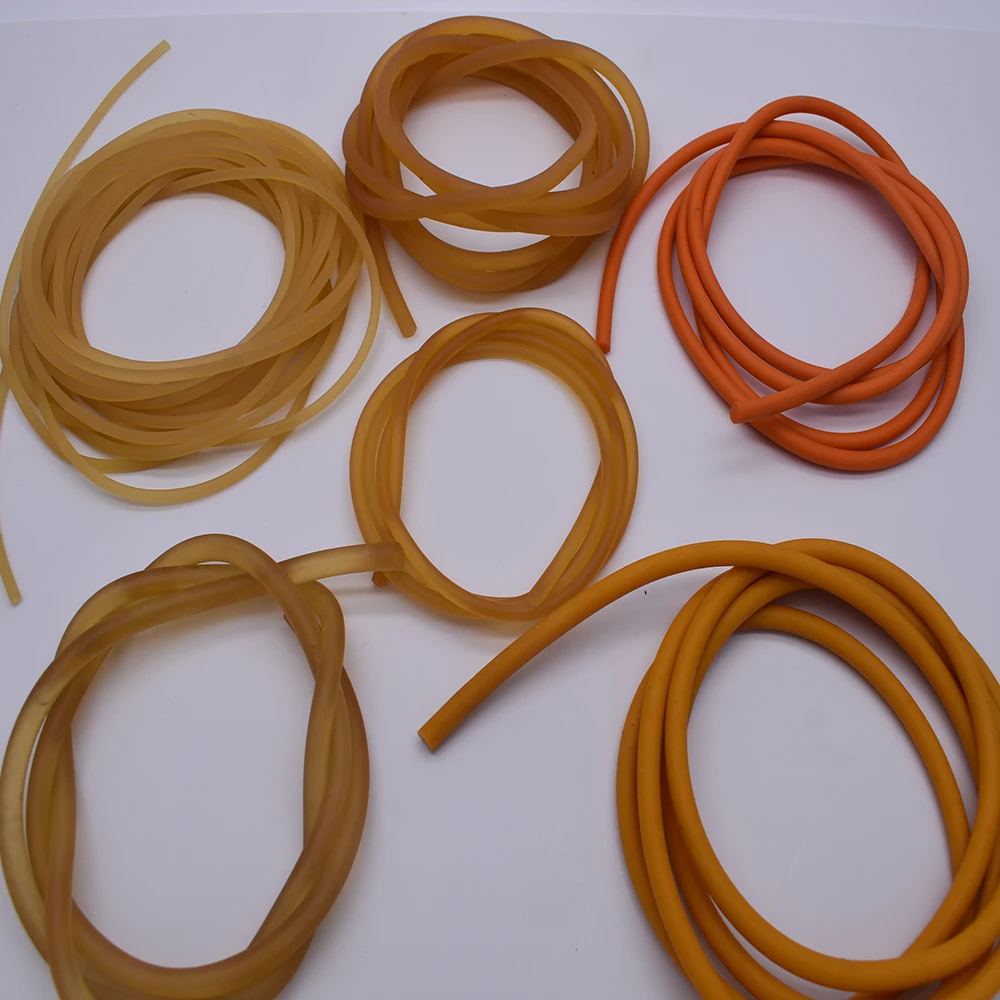 Lente de tubo de goma elástica sólida para tirachinas, látex natural, caza con eslinga, 10 m de diámetro, 6 mm - imagen 4