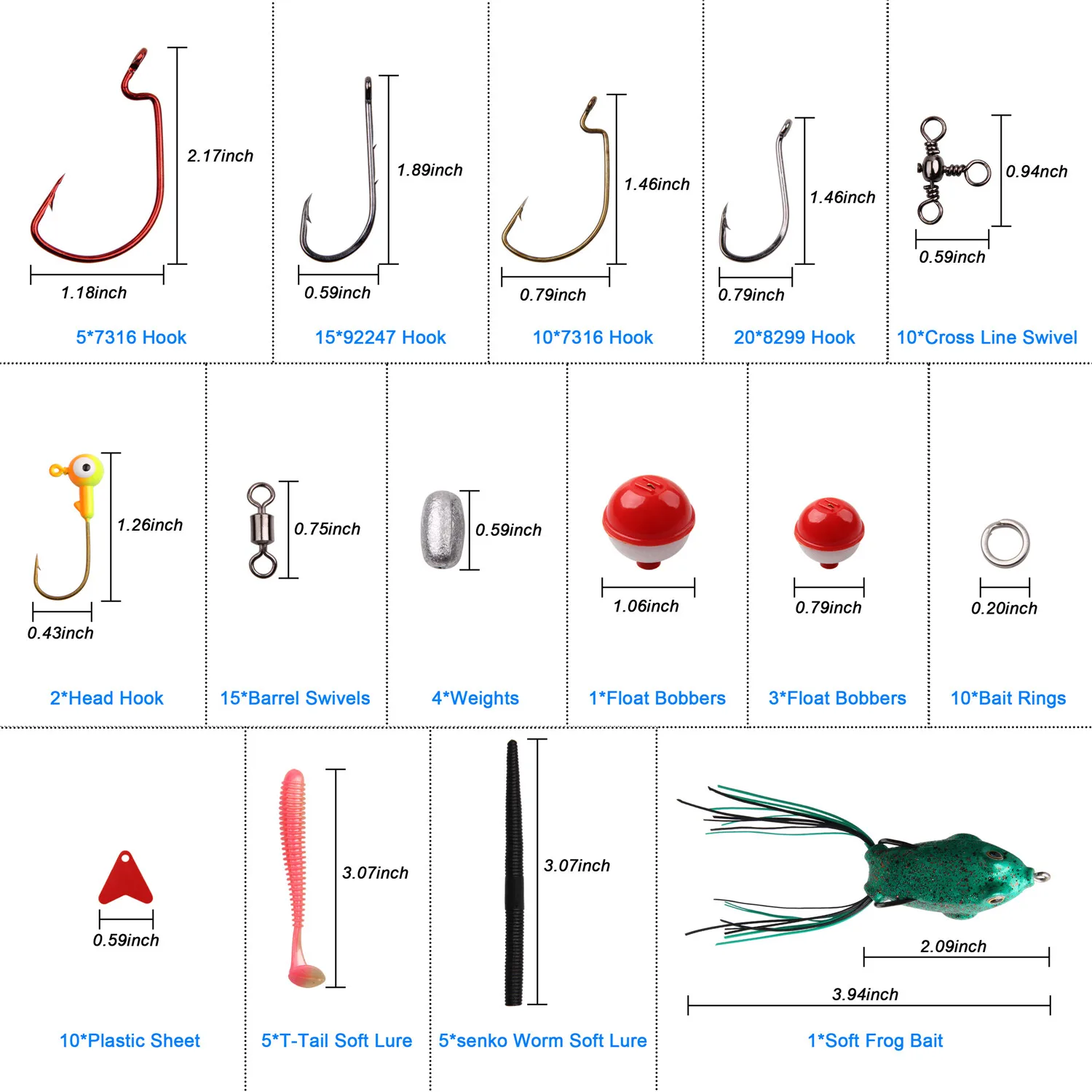 Kit de herramientas para caña de pescar giratoria, conjunto de carrete de caña de pescar telescópica giratoria con señuelos de línea, anzuelos, bolsa de pesca - imagen 2