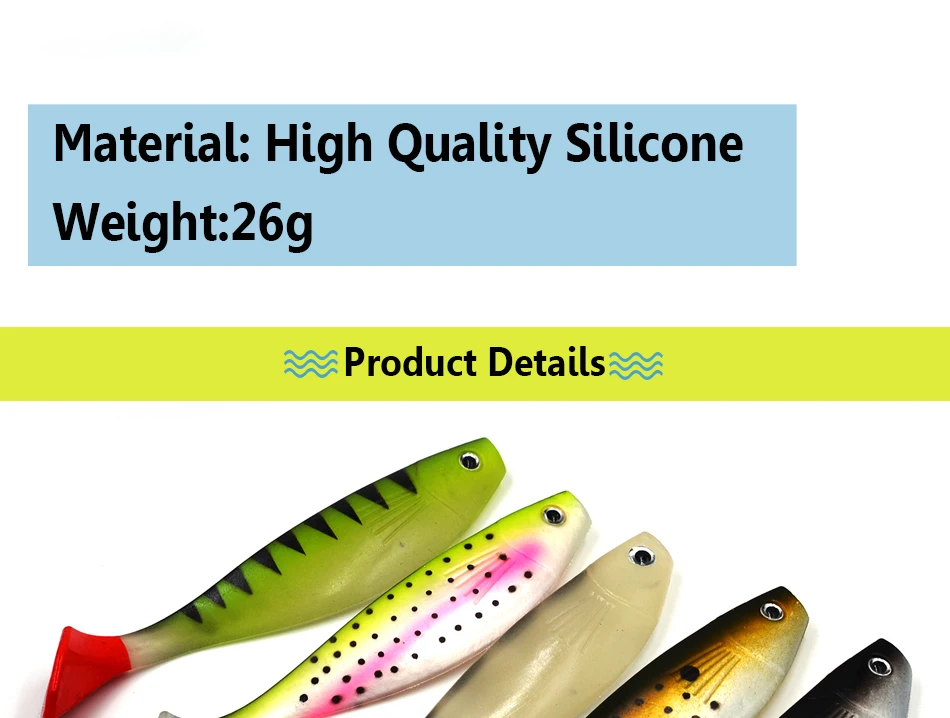 Señivos de pesca de silicona de alta calidad para experiencias versátiles de pesca