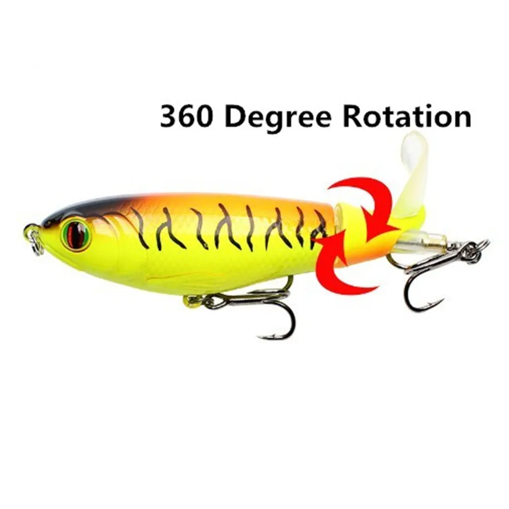 Señuelo de pesca de cola giratoria, 9cm, 17g, Whopper Plopper, pececillo, cebo duro Artificial, calidad superior, Crankbait, 1 ud. - imagen 2