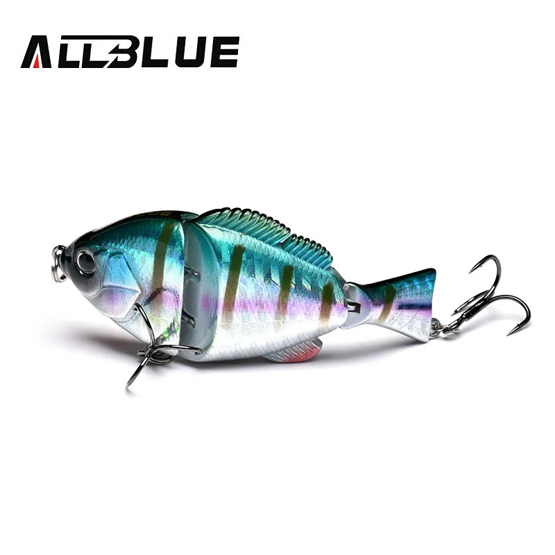 ALLBLUE-señuelo de pesca de articulaciones, 80MM, 15G, Swimbait de hundimiento lento, Vib, Wobbler, Minnow, cebo Artificial, aparejos de Lucio - imagen 4