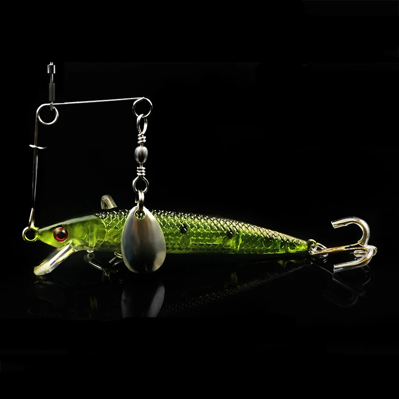 10 unids/lote de señuelos artesanales para Spinner, cuchara, señuelos ranas VIB, hoja de acero inoxidable reflectante, cucharas ruidosas, accesorios de pesca - imagen 4