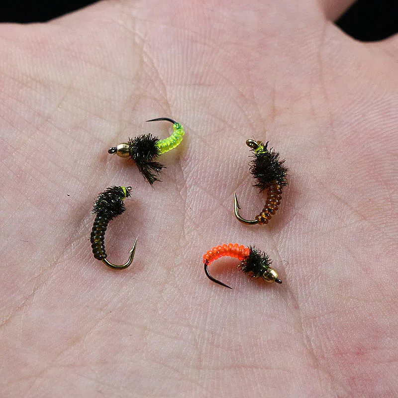 Canalé elástico de hielo para atar moscas, Material de encaje redondo transparente, larvas, ninfa, línea de atado de moscas, cuerpo segmentado, 8 colores por juego - imagen 2