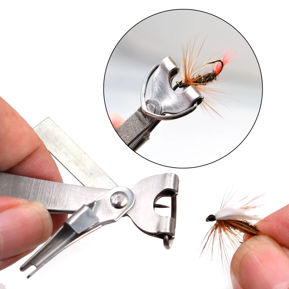 MNFT Pro-herramienta de pesca con nudo rápido, cortador de línea de atado de anudado de uñas, pinza con Zinger, Retractor, accesorios de aparejos - imagen 5