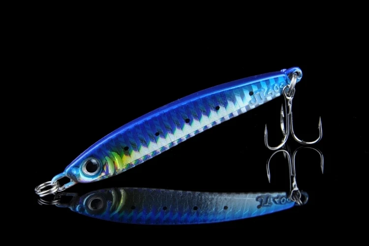 Señuelos de pesca Jigbait, plantillas láser de océano profundo, señuelo de Metal duro, señuelo de cuchara Artificial, cebo 40g - imagen 4