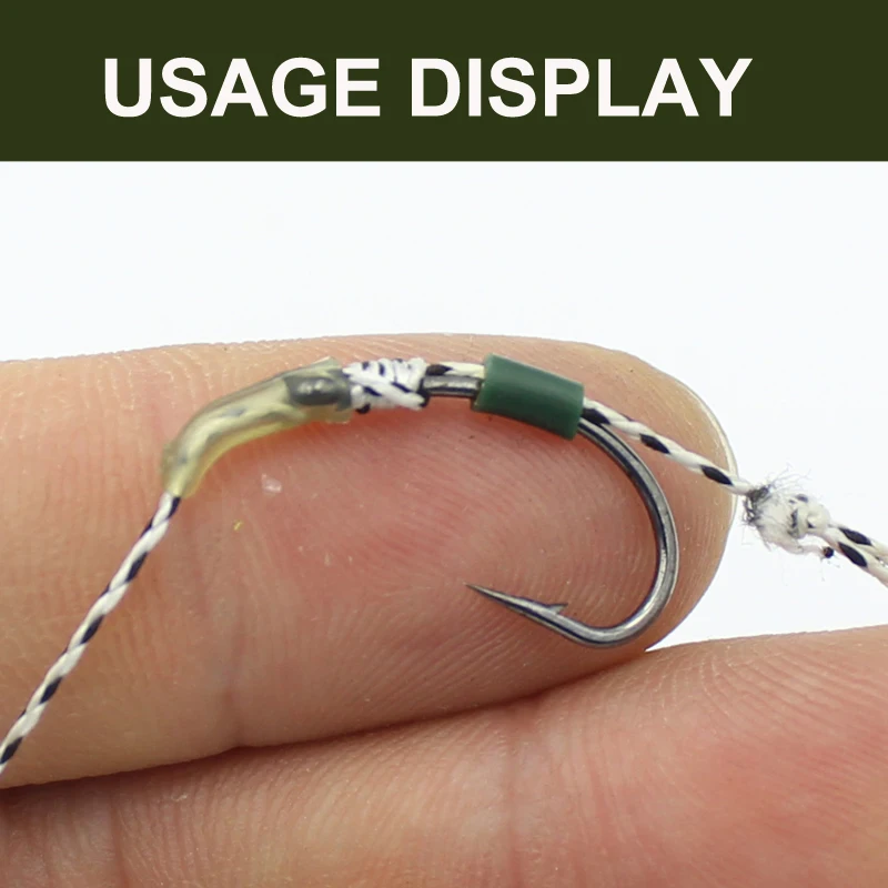 Alineador de anzuelo de pesca de carpa, Mangas de anzuelo, aparejo de línea, Boilies Pop-Up, aparejos terminales, accesorios, 20 Uds. - imagen 3