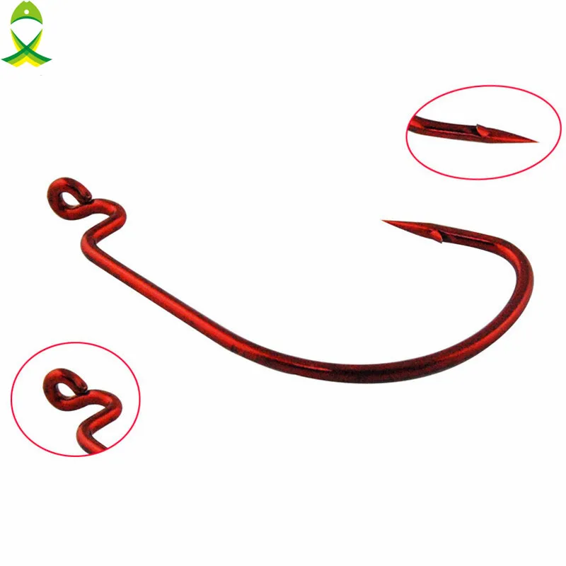 JSM-anzuelos de pesca de acero al carbono, tamaño 1 #1/0 2/0 3/0 4/0 5/0, 25 unids/lote - imagen 3