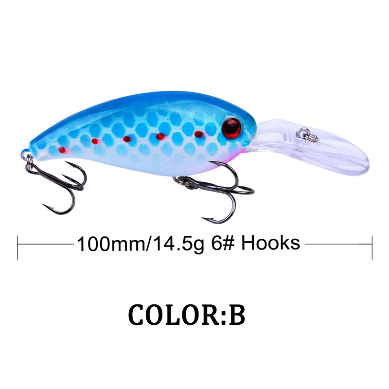 1 Uds. Minnow 10cm 14,5g pesca Wobbler cebo de manivela Artificial lubina trucha señuelo de pesca Lucio Trolling pesca Crankbait aparejos - imagen 3