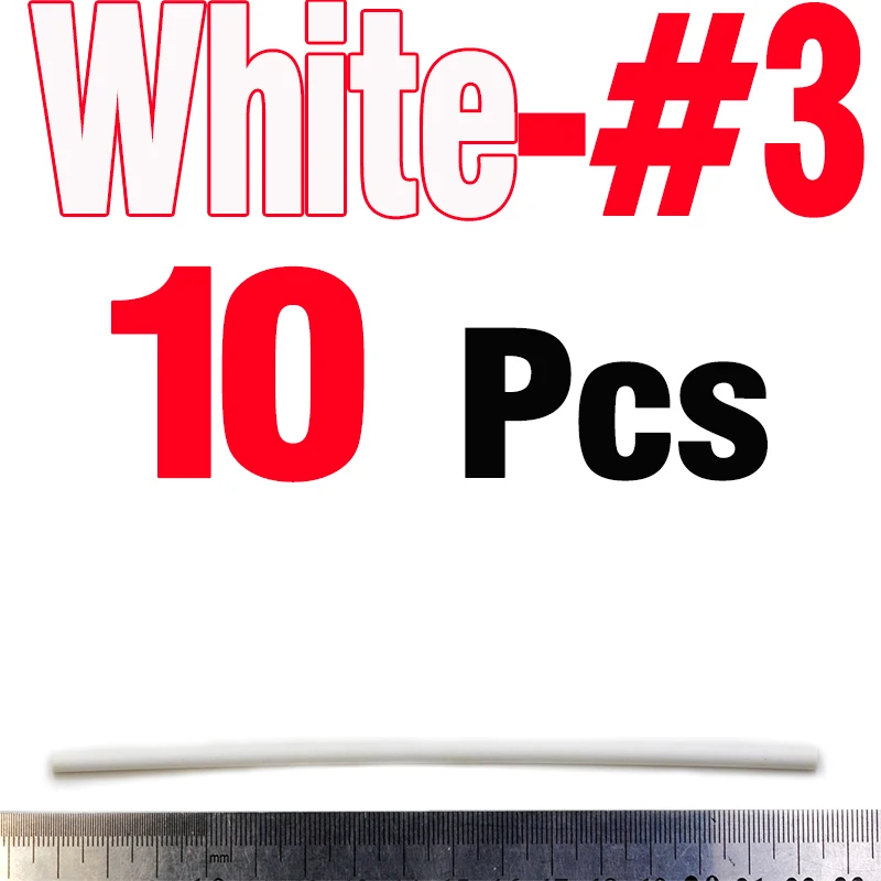 10PCS White Size 3