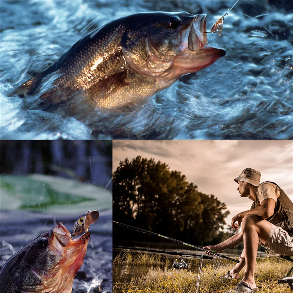 Caja de aparejos de pesca, Kit que incluye anzuelos de plantilla, anzuelos giratorios, plomos para aparejos de pesca Texas rig, 160 unidades - imagen 5