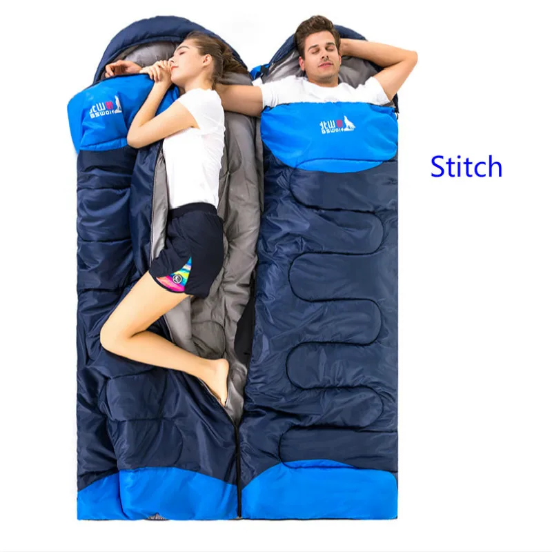 Saco De Dormir tipo sobre impermeable para viaje, Bolsa De Dormir para acampar, senderismo, Accesorios De Playa y campamento, color azul - imagen 5