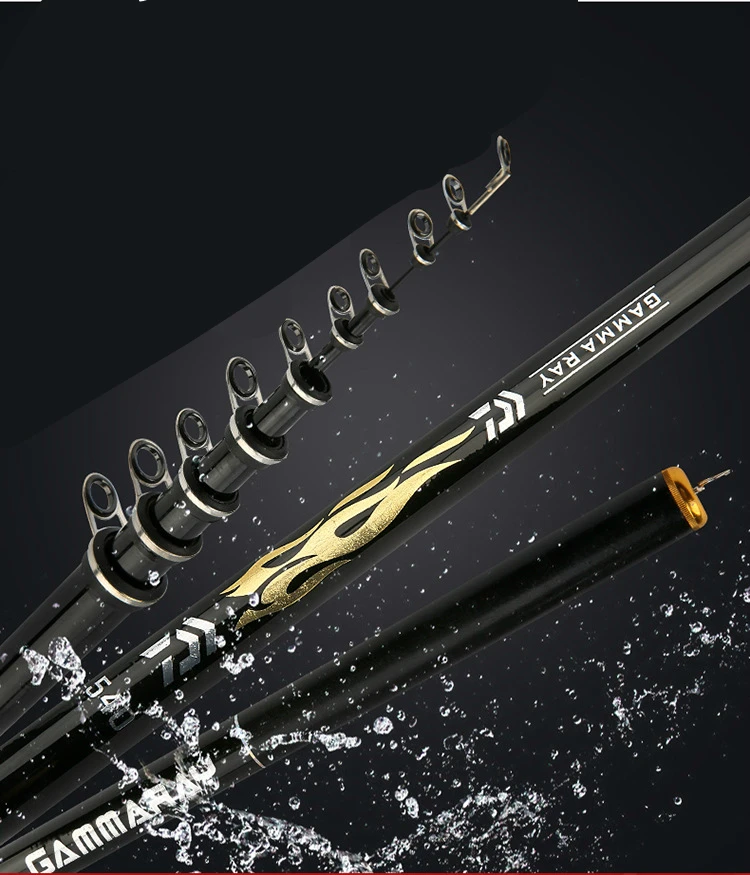 Caña de pescar en roca de fibra de carbono, poste de pesca XH Power Spinning, Olta de pesca, anillo de guía inclinado, aparejos de pesca de peces grandes - imagen 5