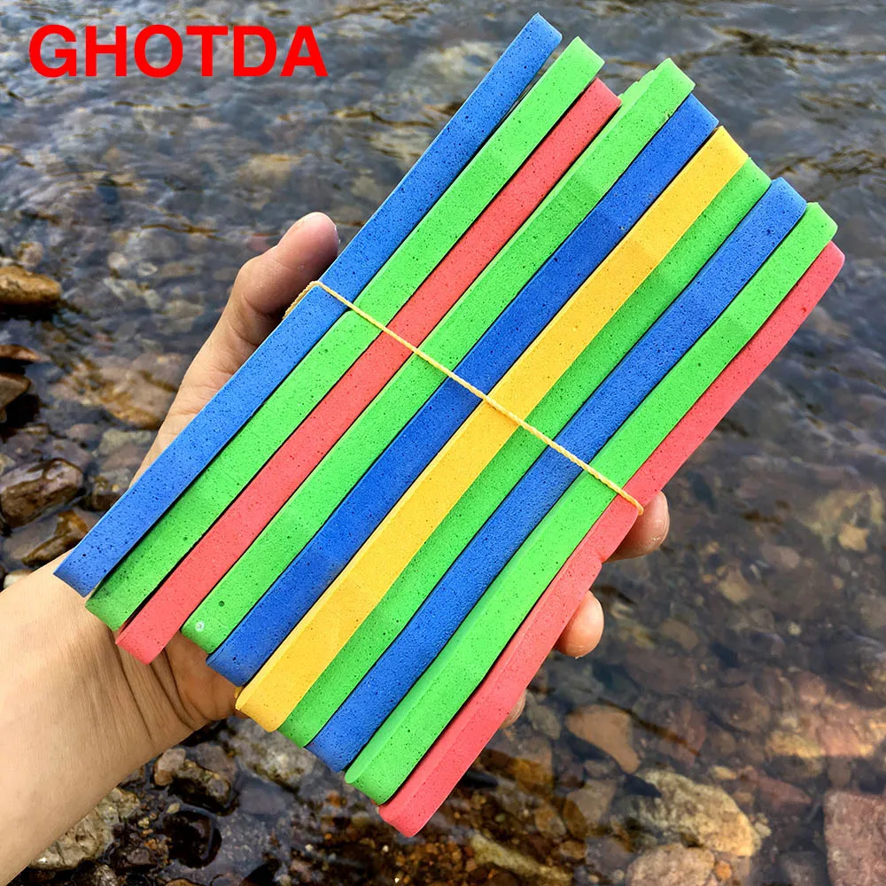 Paneles de almacenamiento de espuma para pesca, cebos de línea de bobinado, soportes de trampa de alambre EVA, placa de anzuelo de pesca, crisol facial, 10 piezas, nuevo - imagen 5