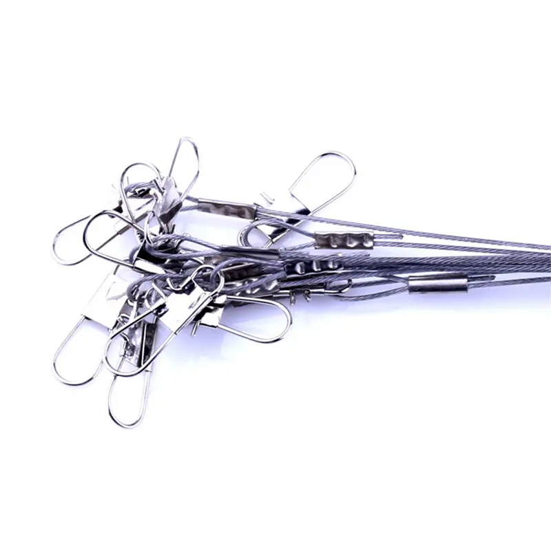 Señuelo de línea de pesca, cuerda de alambre de acero, 1 pieza, 7cm, interbloqueo giratorio, anzuelo de pesca, WD-158 - imagen 4