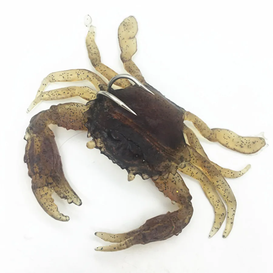 Cebos de pesca Jigging de mar, cebos de simulación de cangrejo suave, señuelo de gusano, Crankbaits, anzuelo de pesca, señuelo luminoso Swimbait, 41g - imagen 3