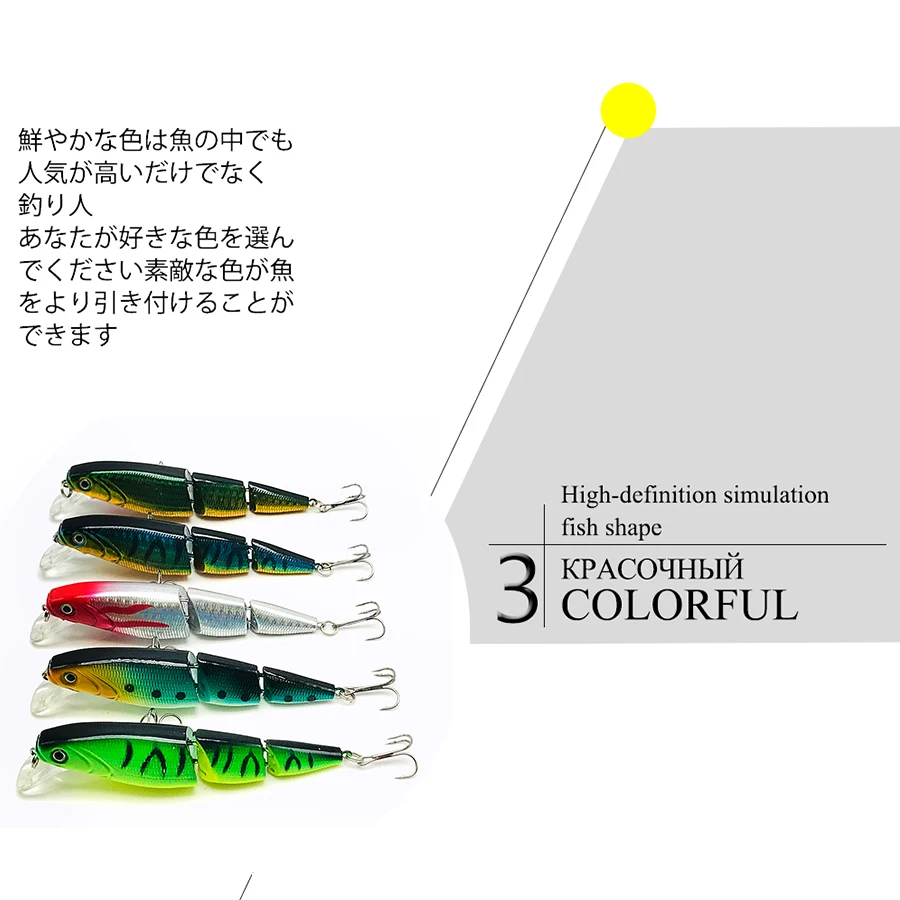 Experimente lo último en el diseño de señuelos de pesca con nuestras formas de pescado realistas de alta definición en colores vibrantes