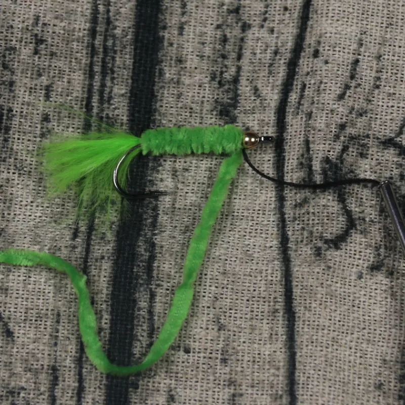 Wooly-chenilla para atar moscas, Material para atar moscas, Color blanco, verde, naranja, negro, morado, talla M, 5 m/bolsa - imagen 2