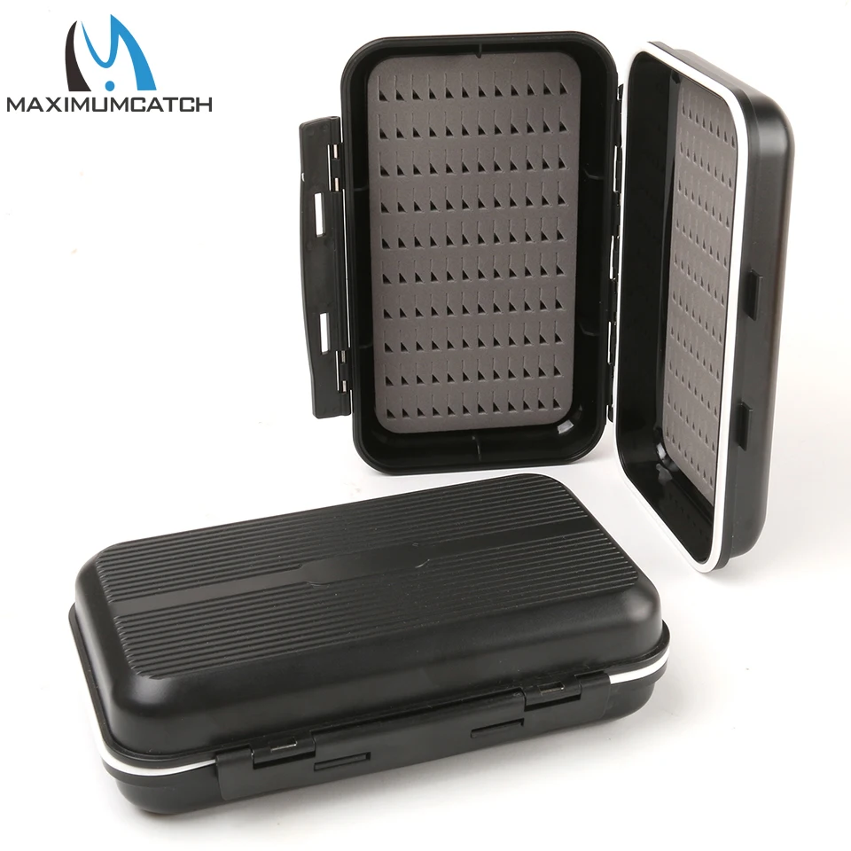 Caja de pesca con mosca impermeable Maximumcatch con espuma de agarre delgado, caja de mosca de plástico, 170*105*45mm, 133*89*35mm - imagen 5