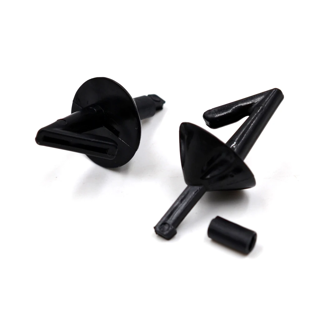 MNFT 12 Uds protectores de impacto negros aparejos de pesca de mar salva y protege cebos soporte Clip herramientas de pesca de estilo separatista - imagen 4