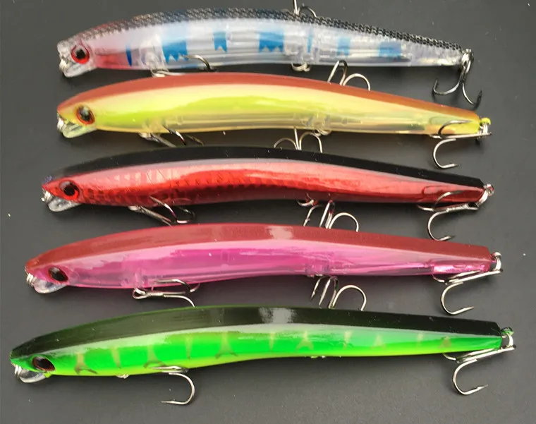 Señuelo de pesca Minnow 13g/13cm señuelos artificiales cebo duro 0,5-1m 5 colores señuelos 1 pieza venta - imagen 3