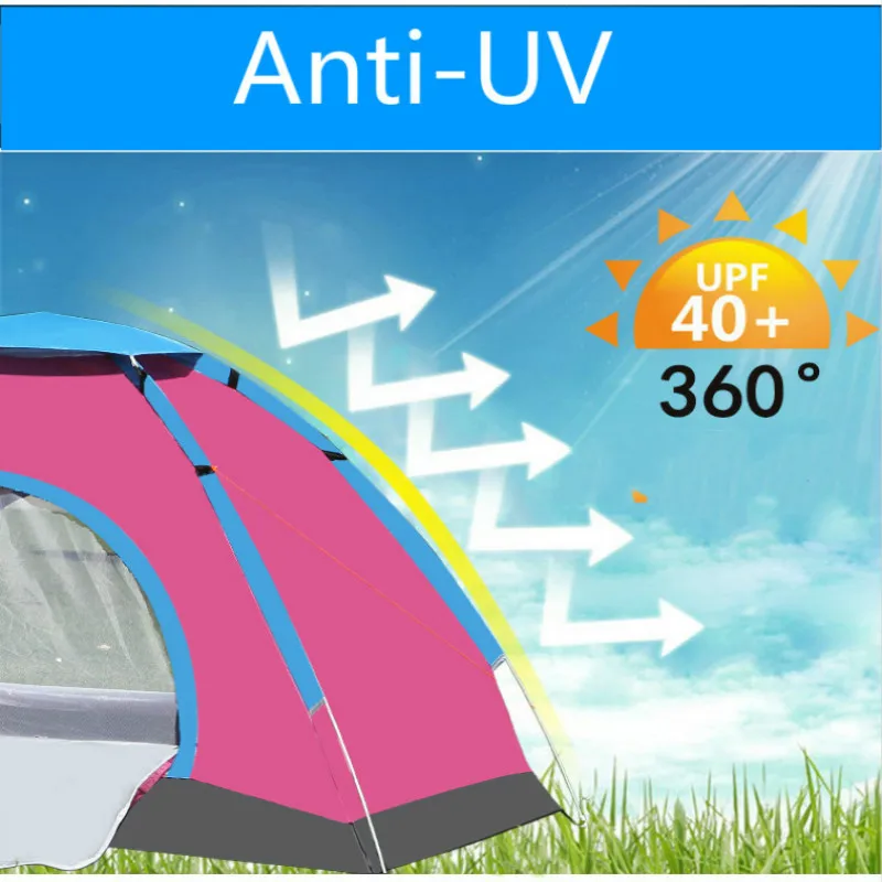 Tienda De campaña automática para 3-4 personas, carpa De Camping De configuración instantánea, portátil, Kamp Cadiri, equipo De viaje y senderismo - imagen 4