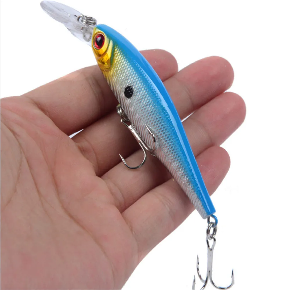 Señuelo de pesca de pececillos, 1 pieza, 9,2g, 10cm, Wobbler, cebo duro de plástico, accesorios de pesca de carpa - imagen 4