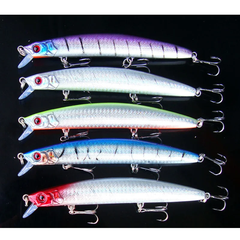 Señuelos de pesca grandes, pececillo para agua dulce y salada, bagre, lubina, anzuelos triples, 28g/15cm, 1 unidad - imagen 4