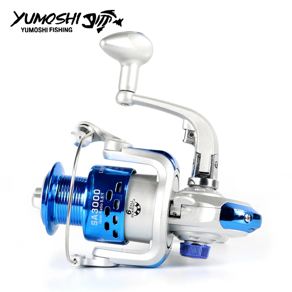 YUMOSHI-carrete de pesca para carpa, accesorio giratorio de carbono, arrastre máximo de 18KG, 12BB, para barco de mar - imagen 5