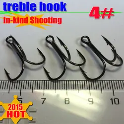 Anzuelos de pesca triples de acero con alto contenido de carbono, alta calidad, 4 #1 $ de descuento, una compra más, 1000 piezas, novedad de 2023