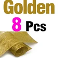 8Pcs Golden